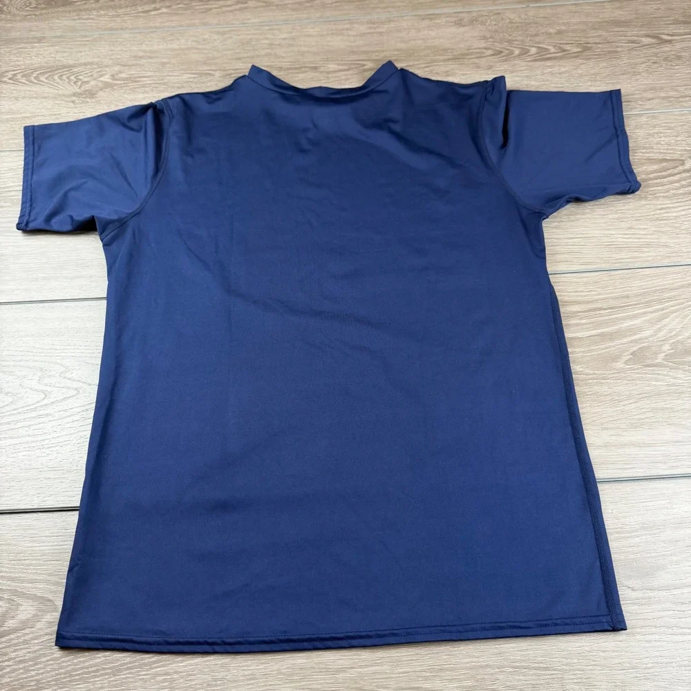 Nike Mens T-Shirt Dri-FIT Compression Athletic Training Navy Blue XXL